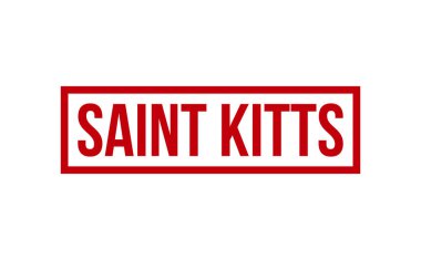 Saint Kitts Lastik Mühür Vektörü