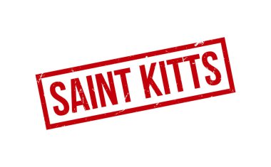 Saint Kitts Lastik Mühür Vektörü