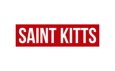 Saint Kitts Lastik Mühür Vektörü