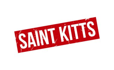 Saint Kitts Lastik Mühür Vektörü