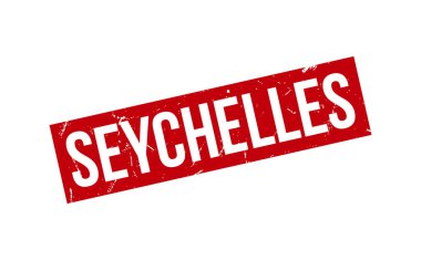 Seyşeller Lastik Damga Mühür Vektörü