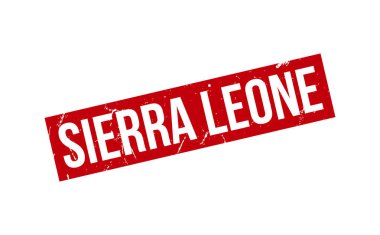 Sierra Leone Lastik Mühür Vektörü