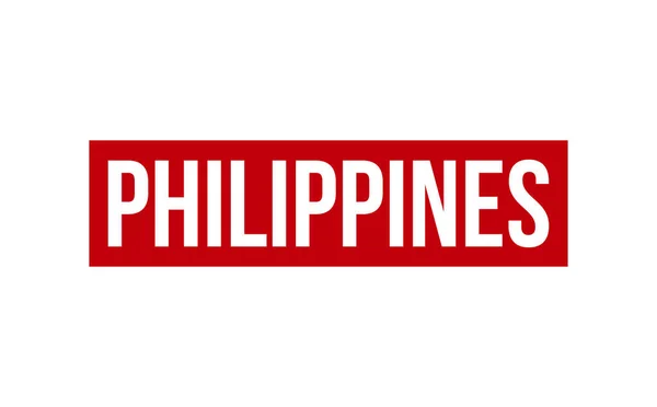 Vetor Selo Borracha Das Filipinas — Vetor de Stock