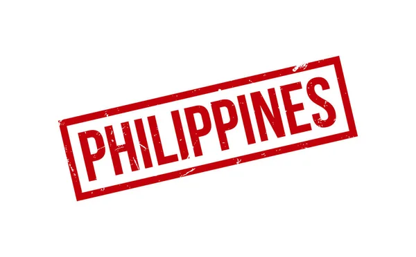 Philippines Caoutchouc Timbre Seal Vecteur — Image vectorielle