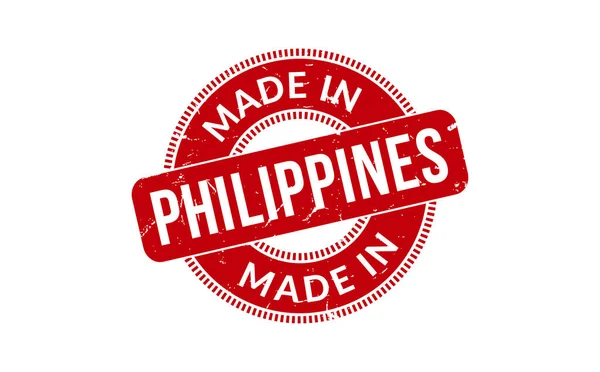Made Philippines Rubber Stamp — Stock Vector