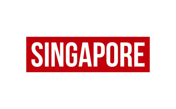 Singapurská Pryžová Razítka Seal Vector — Stockový vektor