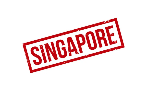 Singapore Rubber Stamp Seal Vector — 스톡 벡터