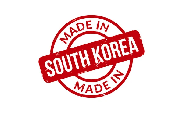 Hergestellt Südkorea Gummistempel — Stockvektor
