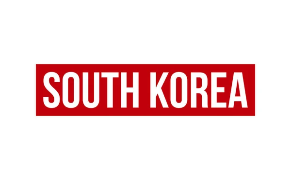 Südkorea Gummistempel Dichtungsvektor — Stockvektor