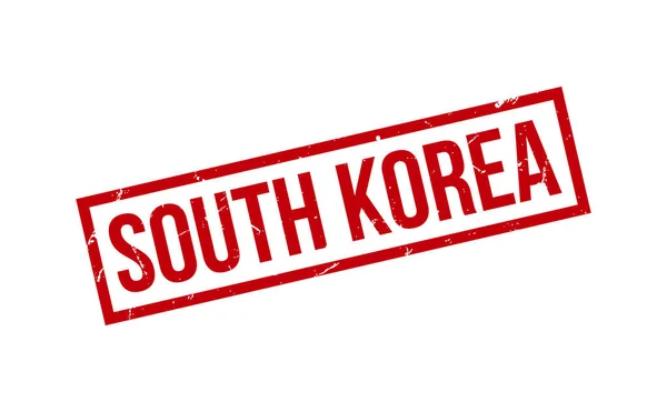 South Korea Rubber Stamp Seal Vector — 스톡 벡터