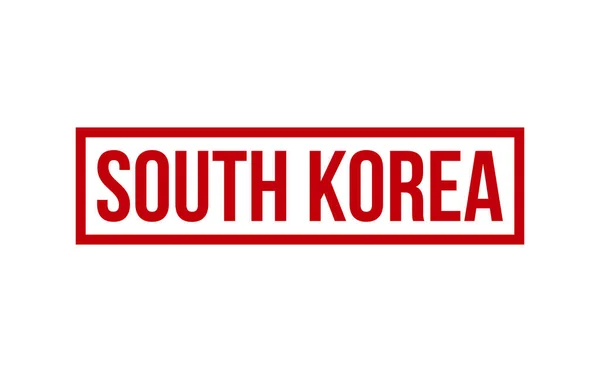 South Korea Rubber Stamp Seal Vector — 스톡 벡터
