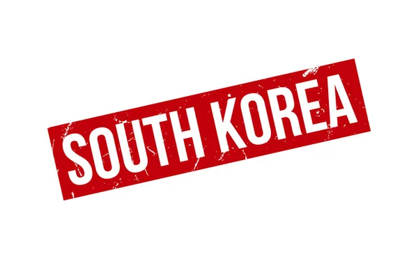 Νότια Κορέα Καουτσούκ Σφραγίδα Διάνυσμα Σφραγίδα — Διανυσματικό Αρχείο