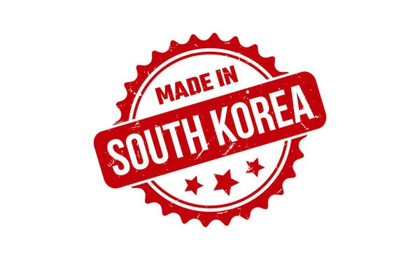 Made Selo Borracha Coreia Sul — Vetor de Stock