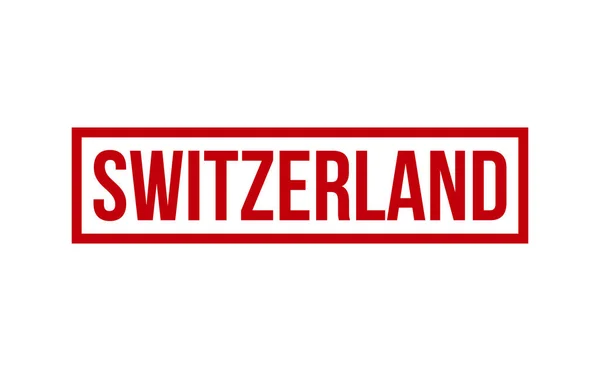 Suisse Caoutchouc Timbre Seal Vecteur — Image vectorielle