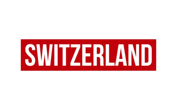 Ελβετία Καουτσούκ Σφραγίδα Διάνυσμα Σφραγίδα — Διανυσματικό Αρχείο