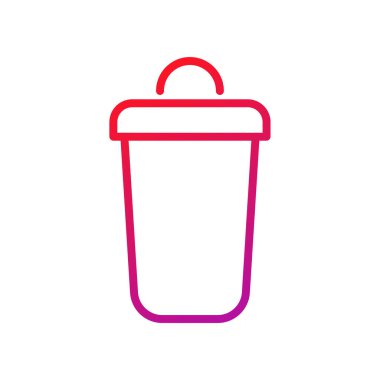 Bin Gradyan Simge Vektörü İllüstrasyonu