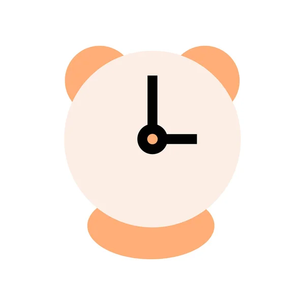Reloj Despertador Plano Icon Symbol Vector Illustration — Vector de stock