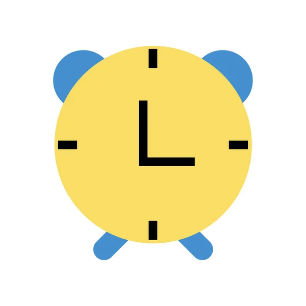 Reloj Despertador Plano Icon Symbol Vector Illustration — Archivo Imágenes Vectoriales