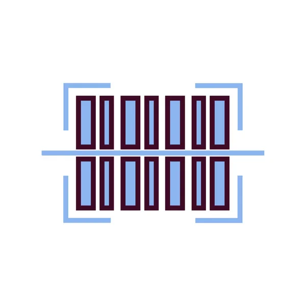 Εικονίδιο Barcode Εικονογράφηση Διάνυσμα Εικόνα Χρώματος Γραμμικού Γραμμικού Γραμμικού Κώδικα — Διανυσματικό Αρχείο