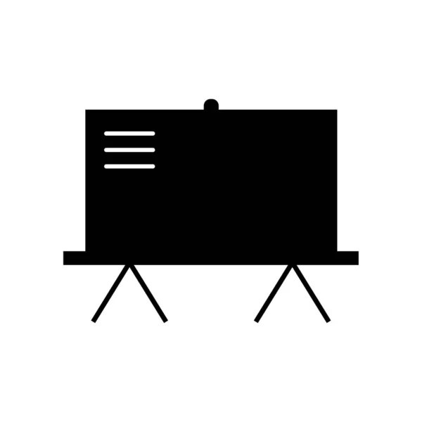 Vektor Symbolu Blackbord Fill Icon Černá Ikona Glyph Blackbord — Stockový vektor