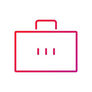 Evrak Çantası Gradyan Simge Vektörü İllüstrasyonu