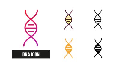 DNA Simgesi Vektör Resmini Ayarla