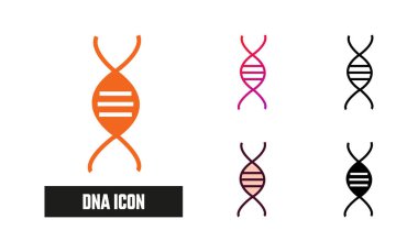 DNA Simgesi Vektör Resmini Ayarla
