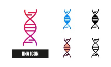 DNA Simgesi Vektör Resmini Ayarla
