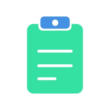 Düz Liste Simge Vektörü İllüstrasyonu