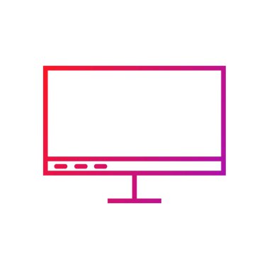 Ekran Gradyanı Simge Vektörü Resmini İzle