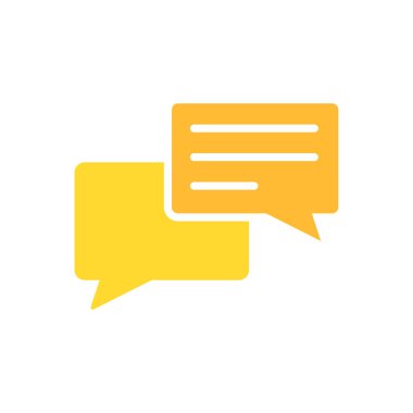 Düz Konuşma Simgesi Vektör İllüstrasyonu