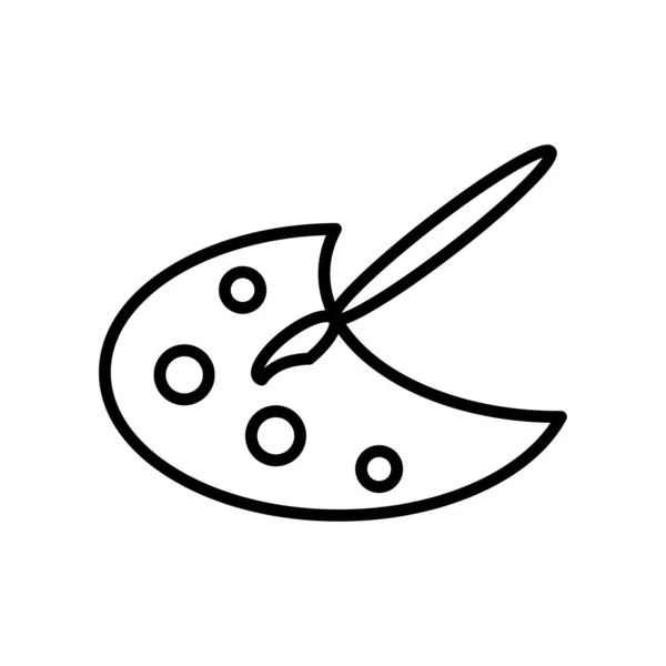 Plaque Couleur Lineal Icon Symbol Vector Icône Plaque Couleur Contour — Image vectorielle