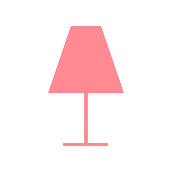 Illustration Vectorielle Symbole Icône Lampe Bureau Plate — Image vectorielle
