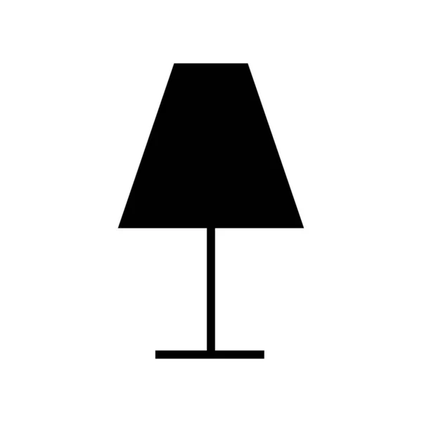 Vecteur Symbole Icône Remplissage Lampe Bureau Icône Lampe Bureau Glyphe — Image vectorielle