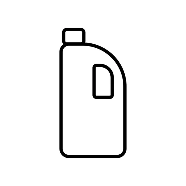Detergente Ícone Lineal Símbolo Vetor Ícone Detergente Contorno Preto — Vetor de Stock
