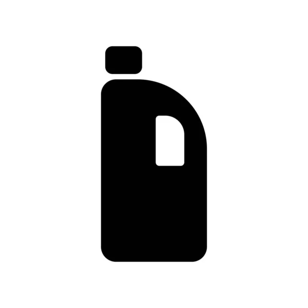 洗涤剂填充图标符号向量 黑胶清洗剂离子 — 图库矢量图片