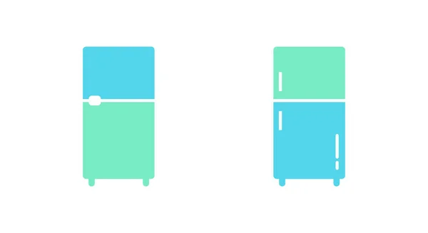 Illustration Vectorielle Symbole Icône Réfrigérateur Plat — Image vectorielle