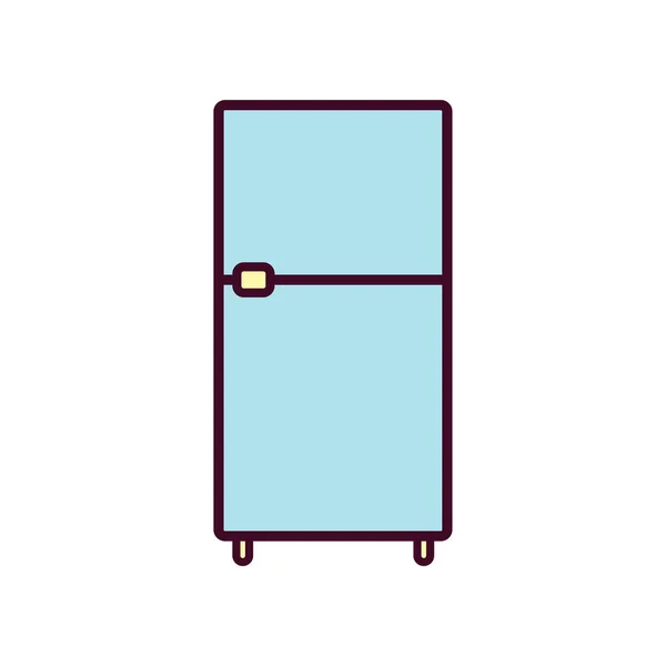 Иллюстрация Вектора Холодильной Иконы Икона Цвета Линии Холодильника — стоковый вектор