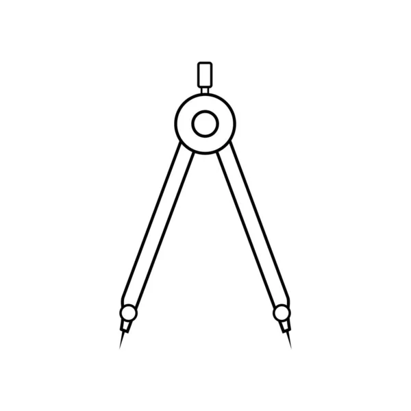 Géométrie Icône Linéaire Symbole Vectoriel Icône Géométrie Contour Noir — Image vectorielle