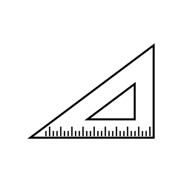 Geometria Ícone Lineal Símbolo Vetor Ícone Preto Geometria Esboço — Vetor de Stock
