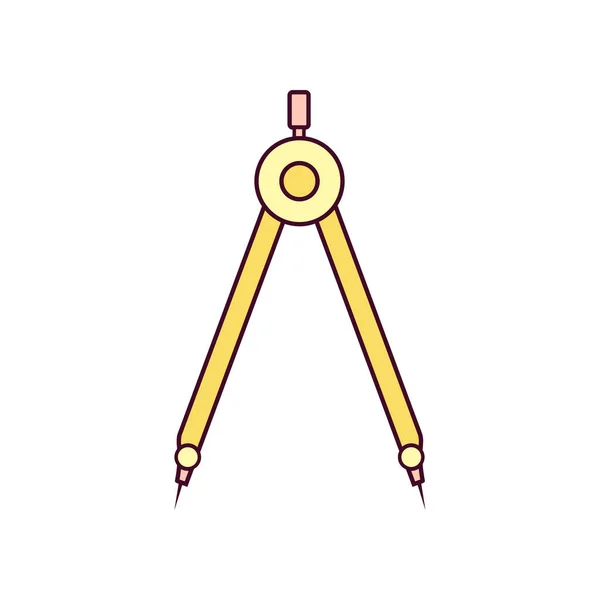 Geometry Icon Icon Vector Illustration Geometry Lineal Color Icon — стоковый вектор