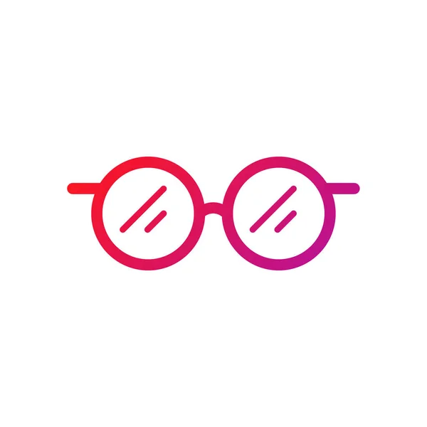 Glasögon Gradient Ikon Vektor Illustration — Stock vektor