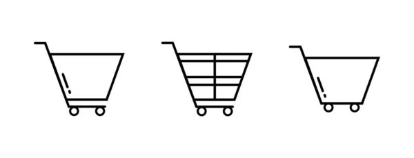 购买Lineal图标符号向量 黑色购物廊 — 图库矢量图片