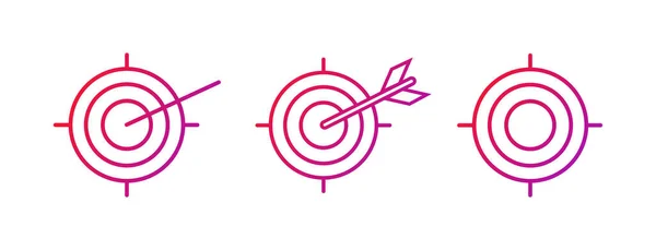 Target Gradient Icon Vector Illustration — Stockvektor
