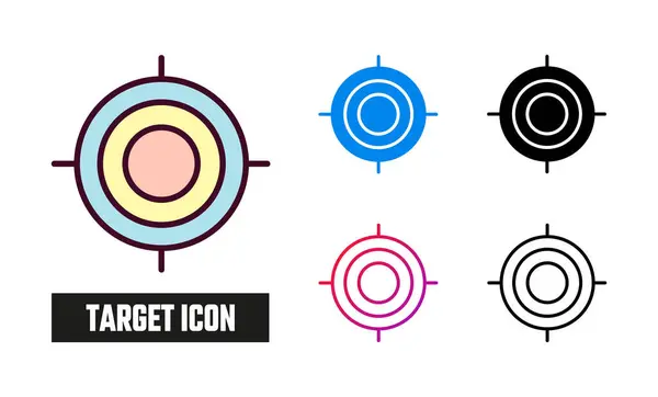 stock vector Target Icon Set Vector Illustration