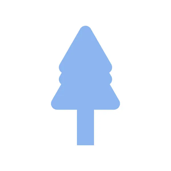 Symbol Ikony Plochého Stromu — Stockový vektor