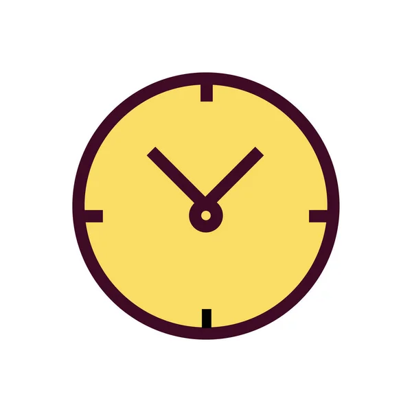 Ver Icono Vector Ilustración Reloj Lineal Color Icono — Vector de stock