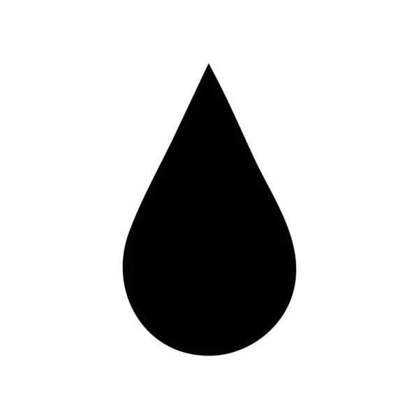 Víztöltő Ikon Szimbólum Vektor Fekete Glyph Víz Ikon — Stock Vector