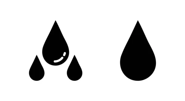 Символический Вектор Заливки Воды Чёрно Глифовая Икона — стоковый вектор