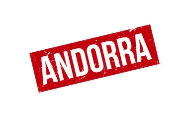 Andorra Lastik Damga Mühür Vektörü